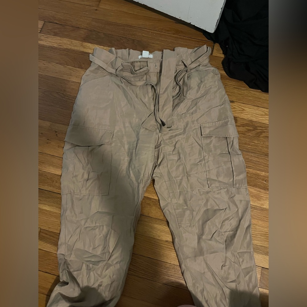Paper bag cargo pants